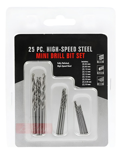 Set De Fresas Mechas Finas X 25 Unidades De 3mm A 0.5mm - Image 3