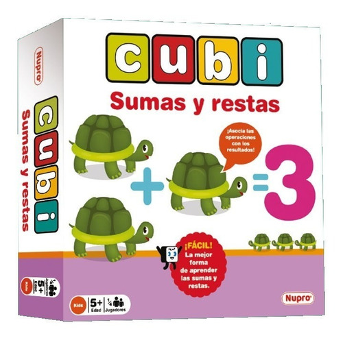 Juego Didactico Cubi Sumas Y Restas - Nupro
