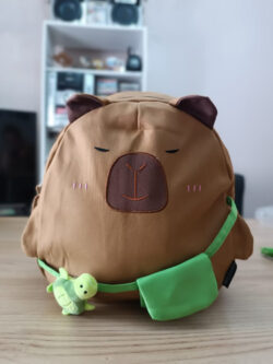 Mochila Espalda Capibara Jardin 12pulgadas Marrón Capibara