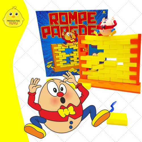 Juego Rompe Paredes Yuyu Habilidad Con Huevo Y Ladrillos Para 2 Jugadores - Image 3