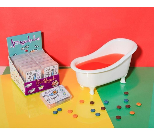 Pastillas X3 Color Mojado Arrugadedos Para Teñir El Agua - Imagen 4