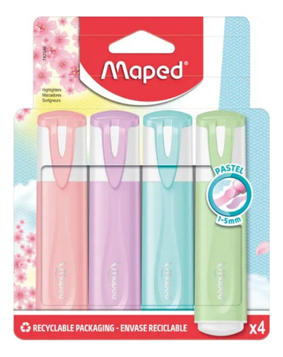 Resaltadores Pastel Maped X 4 Colores - Image 7