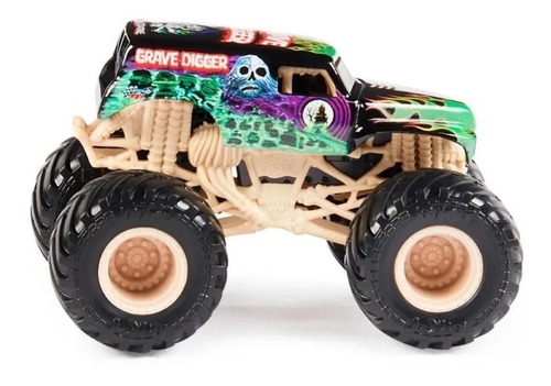 Monster Jam Grave Digger Vs Calavera Die Cast Metal Grave Digger Y Calavera Violeta - Image 3