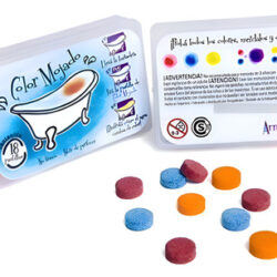 Arrugadedos Pastillas Color Mojado - Caja 18 Unid Juego Baño Multicolor