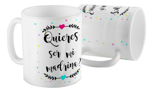 Taza Ceramica Quieres Ser Mi Madrina - Quisieras Ser Mi Mad - Image 5