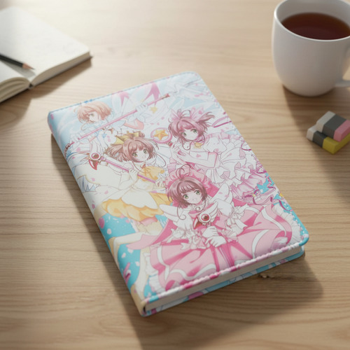 Cuaderno Sakura Card Captor Tapa Dura Acolchada Rosa - Image 3