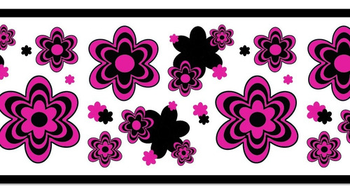 Mod-b4 Guardas Autoadhesivas Flores Violeta Pared X 9mts 5cm Varios - Image 3