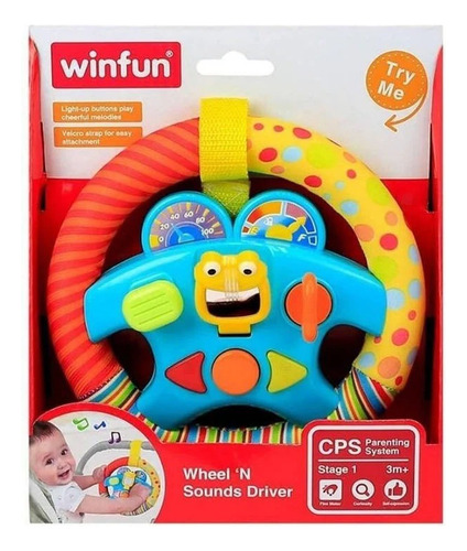 Volante Musical Con Sonidos Y Luces Winfun Para Bebes - Image 7