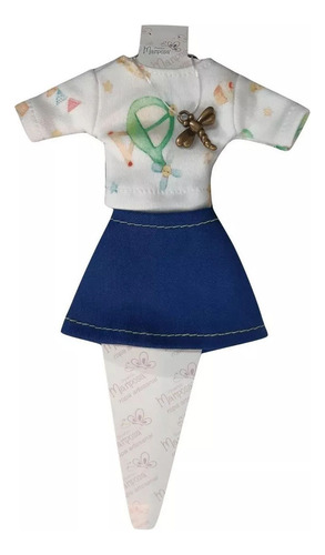 Ropa Para Muñeca De 29cm Sport Jean Remera Pollera Vestido - Imagen 18