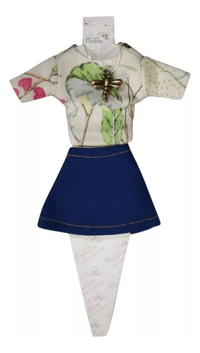 Ropa Para Muñeca De 29cm Sport Jean Remera Pollera Vestido - Imagen 21