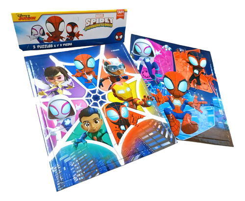 Puzzle Spidey Spiderman 6 Y 9 Piezas Rompecabezas Marvel - Image 3