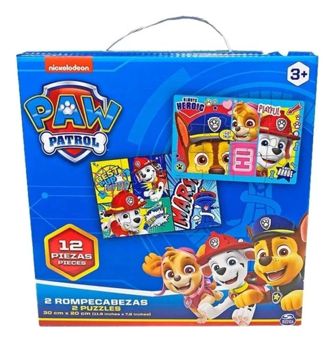 Puzzle Paw Patrol 12 Piezas 2 Puzzles - Image 4