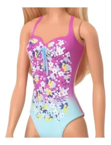 Muñeca Barbie Pelo Largo Dia De Playa Rubia - Mattel - Imagen 3