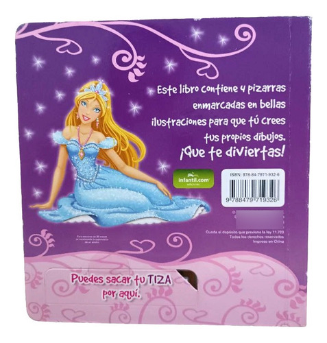 Libro Mi Pizarra Princesas Ilustraciones/pizarras Para Crear - Image 3