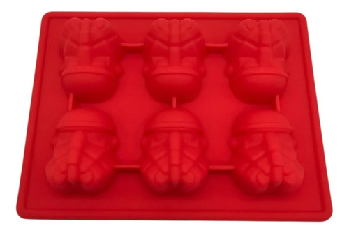 Star Wars Stormtrooper Molde Hielo Chocolate Silicona Bombon Rojo - Image 4