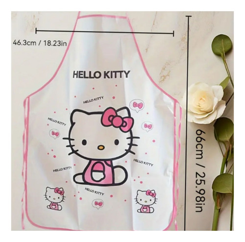 Delantal De Cocina Hello Kitty Rosa Hello Kitty - Imagen 6