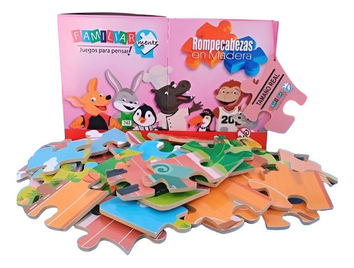 Puzzle Rompecabeza De Madera 24 Piezas Pack X 2