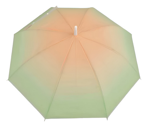 Paraguas Grande Degradé Colores Pastel Verde Naranja 120cm Colours