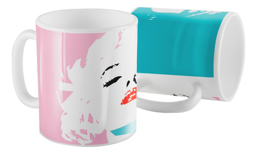 Taza Ceramica Marilyn Monroe Modelo Bicolor
