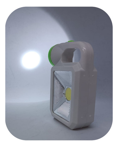 Linterna Led 2 Intensidades De Mano O Mesa Compacta Blanco Blanco - Imagen 3