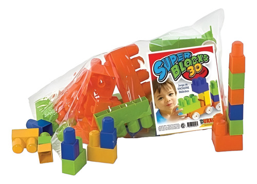 Super Blocks Duravit X 30 Piezas Con Rueditas 3 Bloques - Image 6