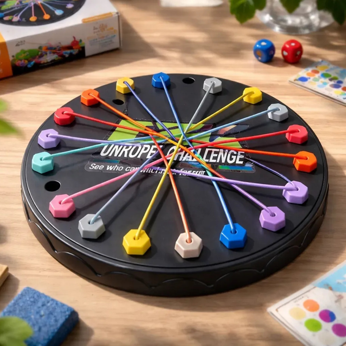 Juego De Mesa Desafio De Desatar Cuerdas Untie A Rope - Imagen 3
