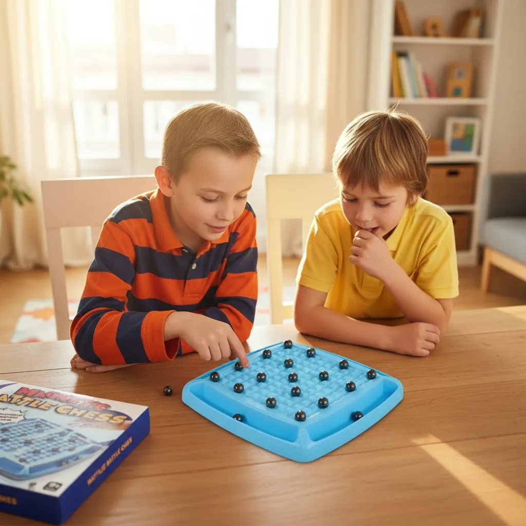 Magnetic Battle Chess Juego Imanes Magnetico Bolitas - Imagen 4