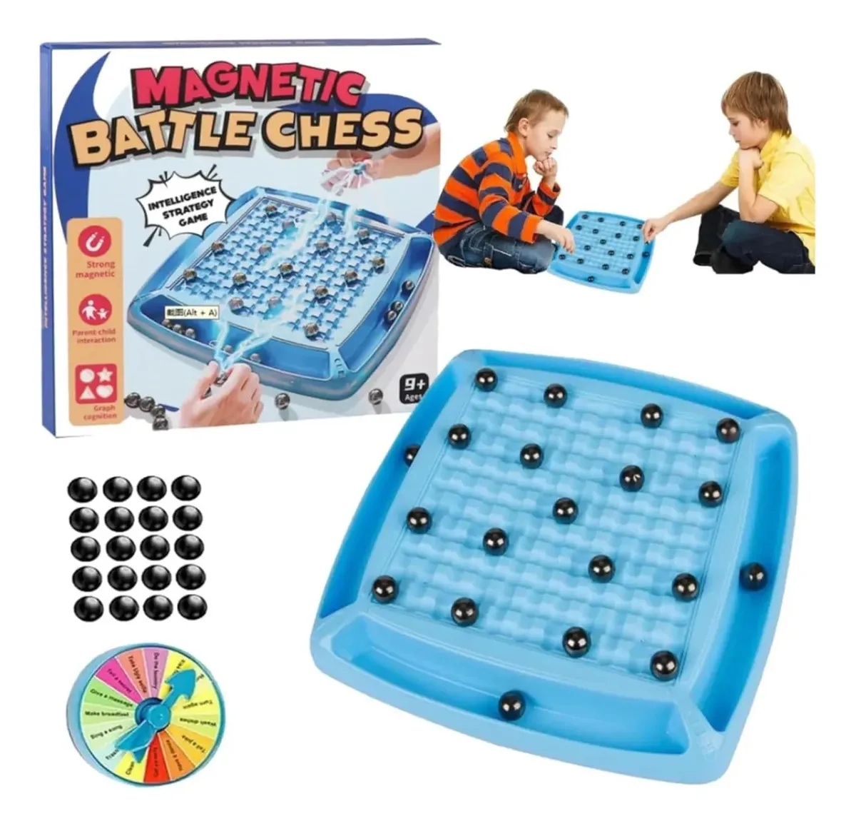 Magnetic Battle Chess Juego Imanes Magnetico Bolitas - Imagen 2