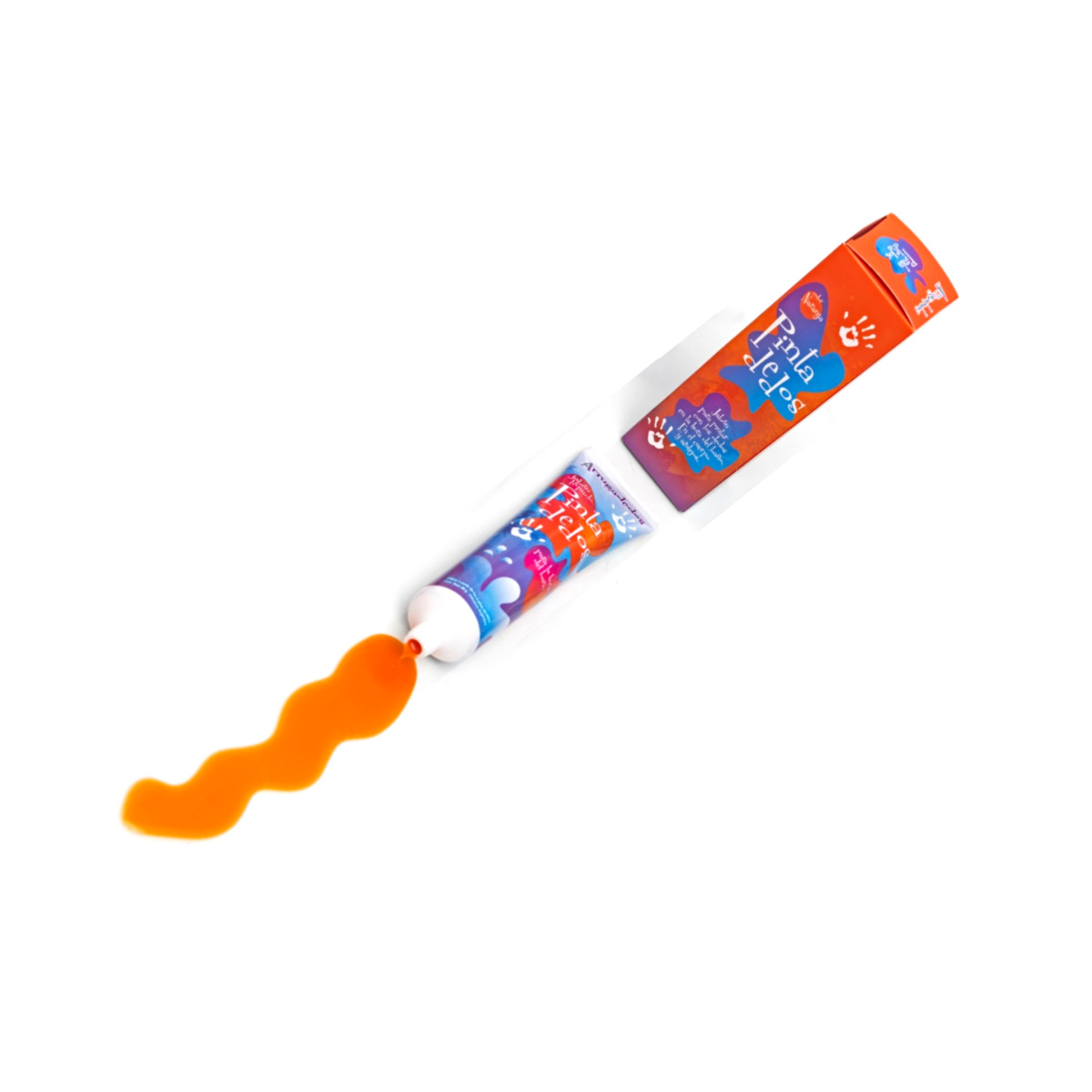 Pintadedos Jabon para pintar con los dedos hora del baño Arrugadedos - Naranja